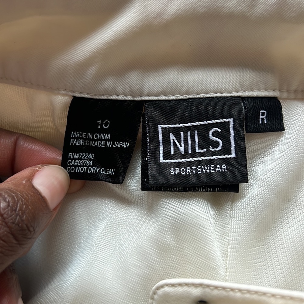 NILS Women Ski Pants Size 10 Cream Color - Picture 7 of 7